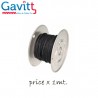 Cavo per cablaggi 22awg ''solid core'', rivestito in stoffa NERA (al mt.)