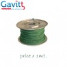 Cavo per cablaggi 18awg ''solid core'', rivestito in stoffa VERDE (al mt.)