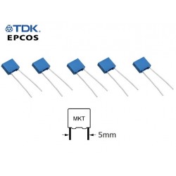 5x Epcos TDK 0,0015uF/100V,...
