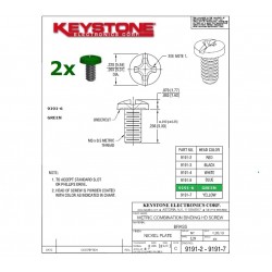 2x Keystone 9191-6, vite in...