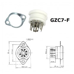 Zoccolo GZC7-F, B7G, 7 pin...