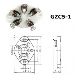 GZC5-1, ceramic UX5 socket,...