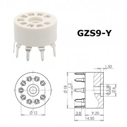 Socket GZS9-Y, plastic...