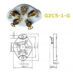 GZC5-1-G, zoccolo UX5 GOLD...
