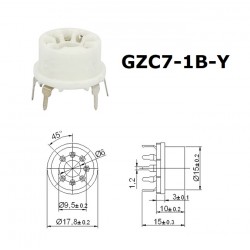 Zoccolo GZC7-1B-Y, B7G, 7...