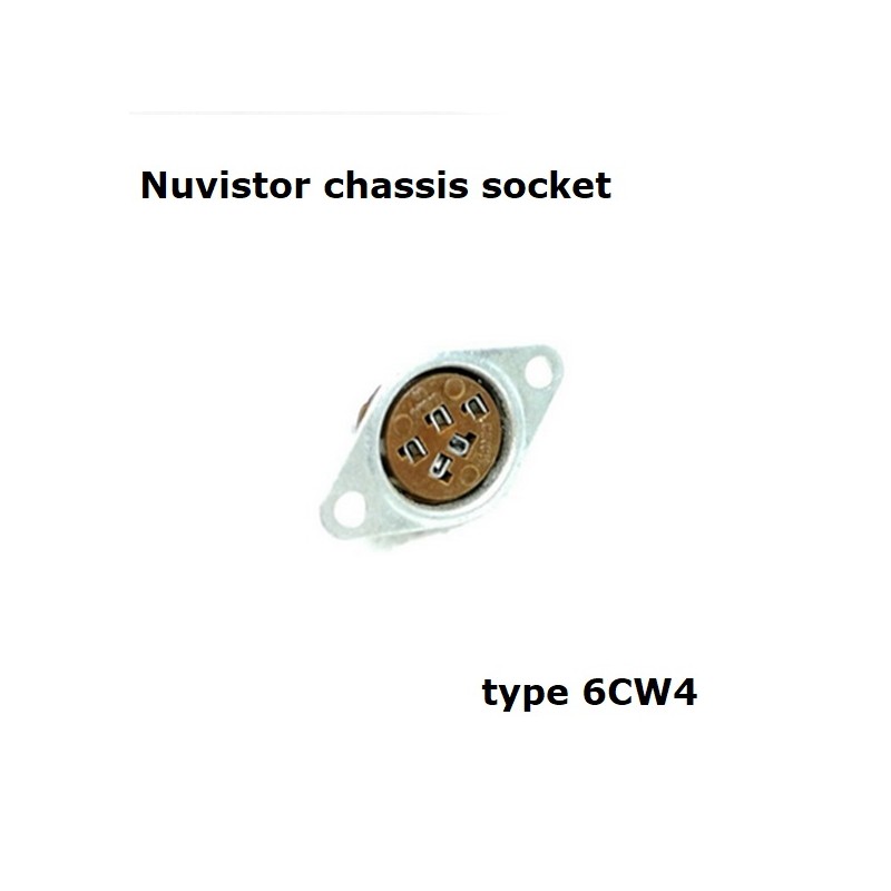 Zoccolo 5 pin per Nuvistor (6CW4) da chassis/CHS