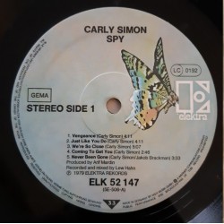 Carly Simon – Spy, LP gatefold, Elektra ELK-52147