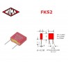 Wima FKS2 0,0022uF/100V, (2200pF) condensatore in poliestere p: 5, (222)