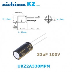 Nichicon Muse KZ 33uF 100V,...