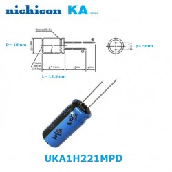 Nichicon KA ''Audio'' 220uF 50V