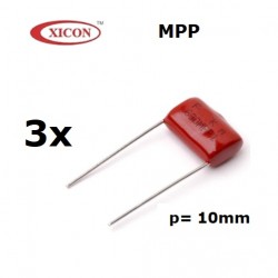 3x Xicon MPP 0,001uF/630V,...