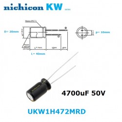 Nichicon KW 4700uF 50V,...