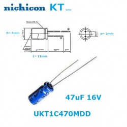 Nichicon KT ''Audio'' 47uF...