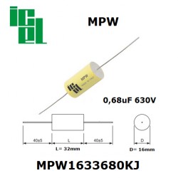 ICEL MPW 0,68uF 630V 10%,...