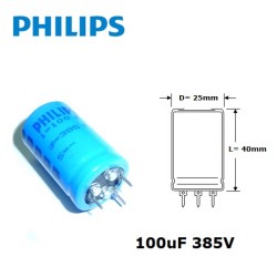 Philips 100uF 385V,...