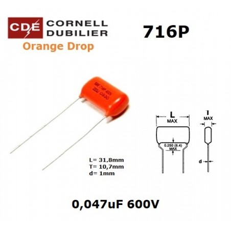 Orange Drop 716, 0,047uF/600V