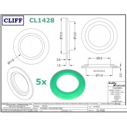 5x Cliff CL1428, GREEN...