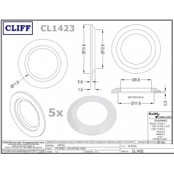 5x Cliff CL1423, rondella...