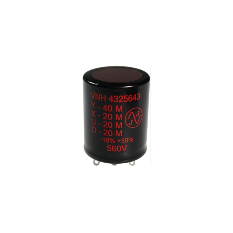 JJ Electronic 40+20+20+20uF/560V, multiple electrolytic capacitor, ø40x50mm