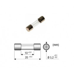 Fuse 630mA MEDIUM BLOW, 5x20mm